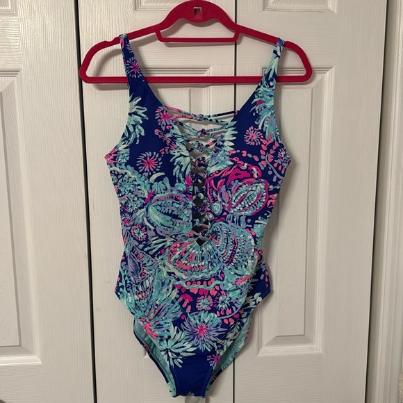 Lilly Pulitzer Other - Lilly Pulitzer Isle lattice swimsuit in size 10 in very good used condition
